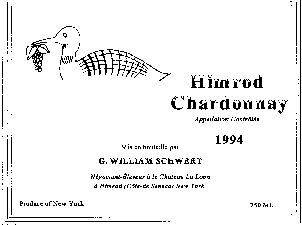 Label for 1994 chardonnay